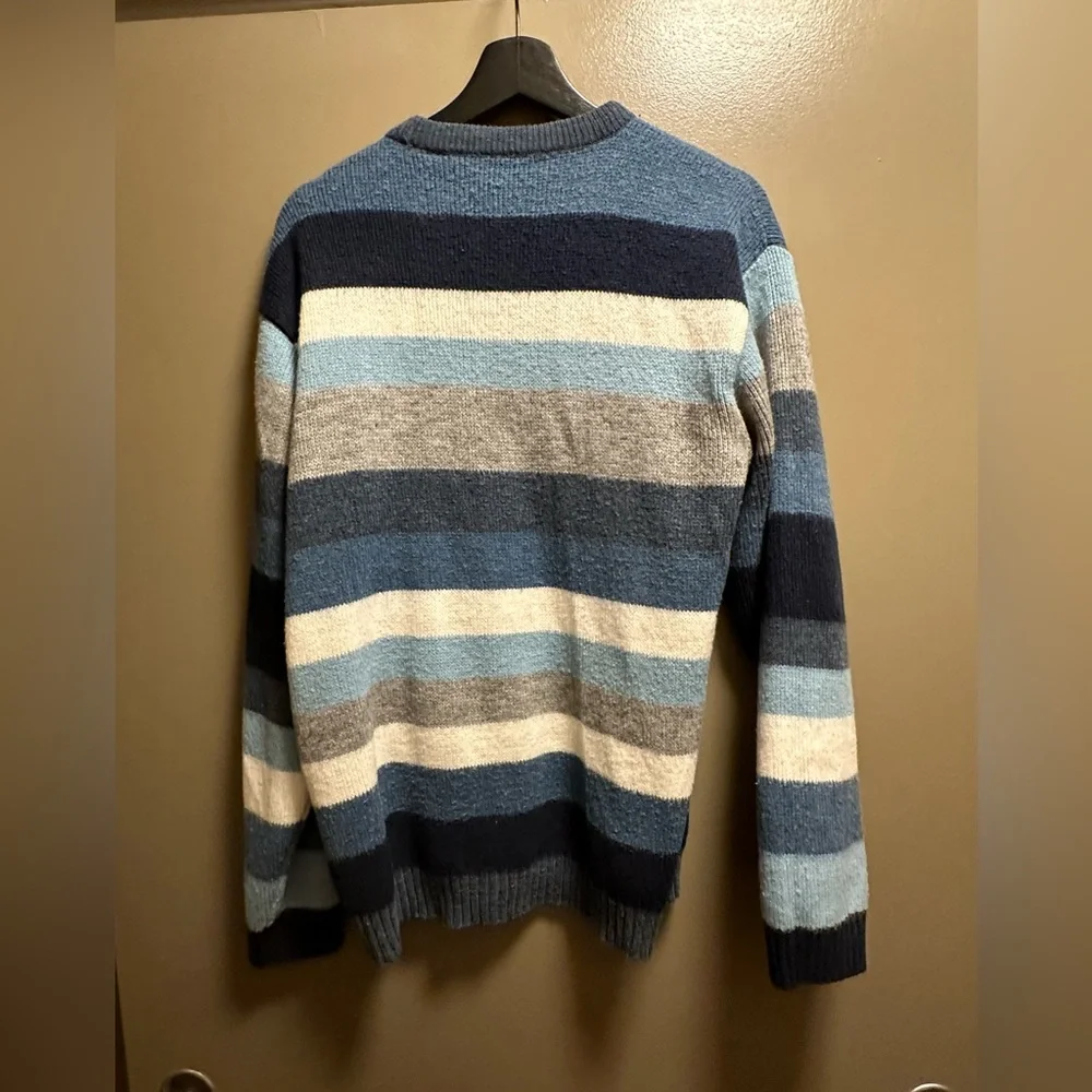 Retrofit blue striped crewneck sweater